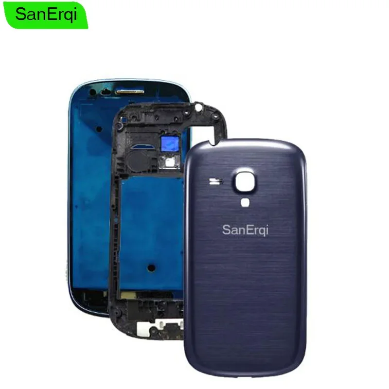 Полный корпус для Samsung Galaxy S3 mini GT-i8190 i8190 передняя рамка + средняя крышка