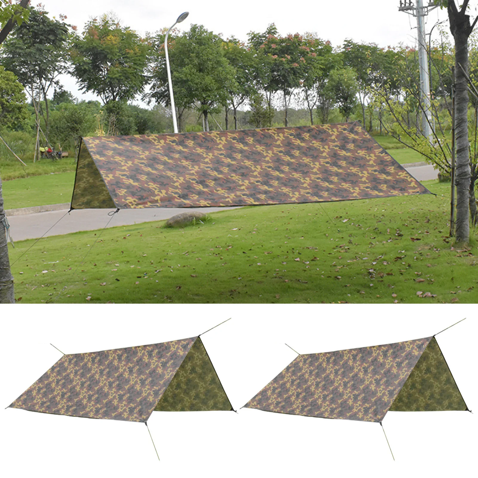 

Awning Waterproof Tarp Tent Shade Ultralight Garden Canopy Sunshade Outdoor Camping Hammock Tourist Beach Sun Shelter