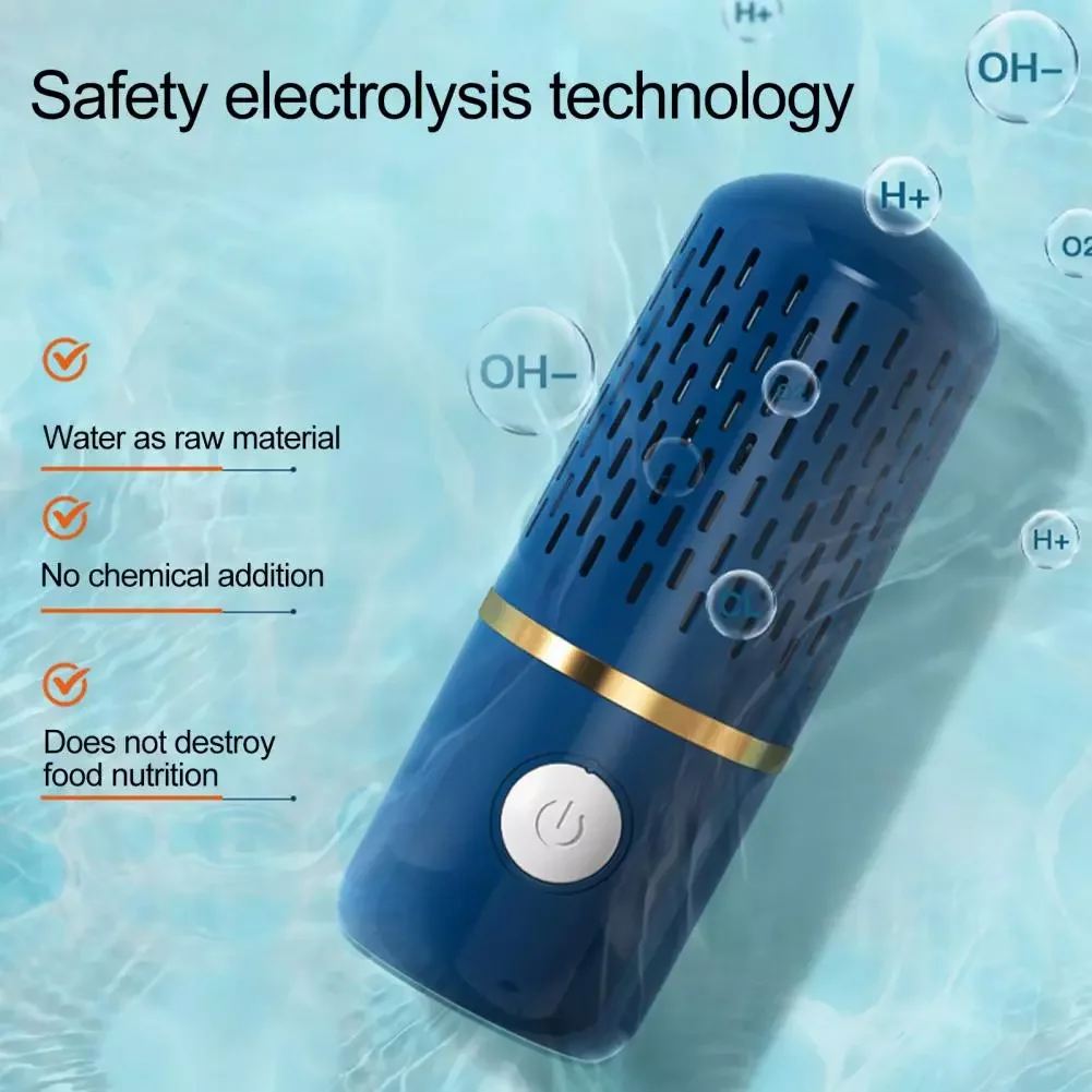 

NEW2023 Fruit Purifier 1 Set Useful Efficient Compact USB Rechargeable Fruit Cleaning Machine Kitchen Gadget