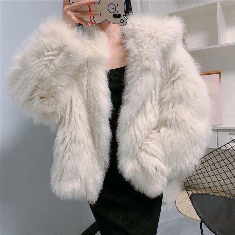 Высококачественная Роскошная куртка большого размера из искусственного меха