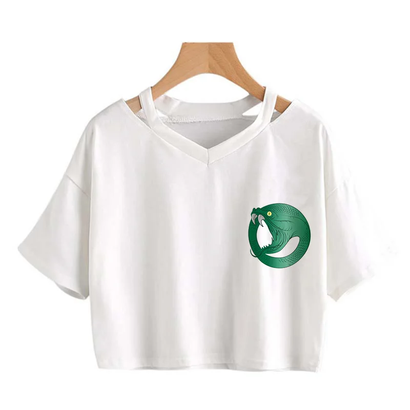 Футболка женская с принтом Змея в стиле Харадзюку |