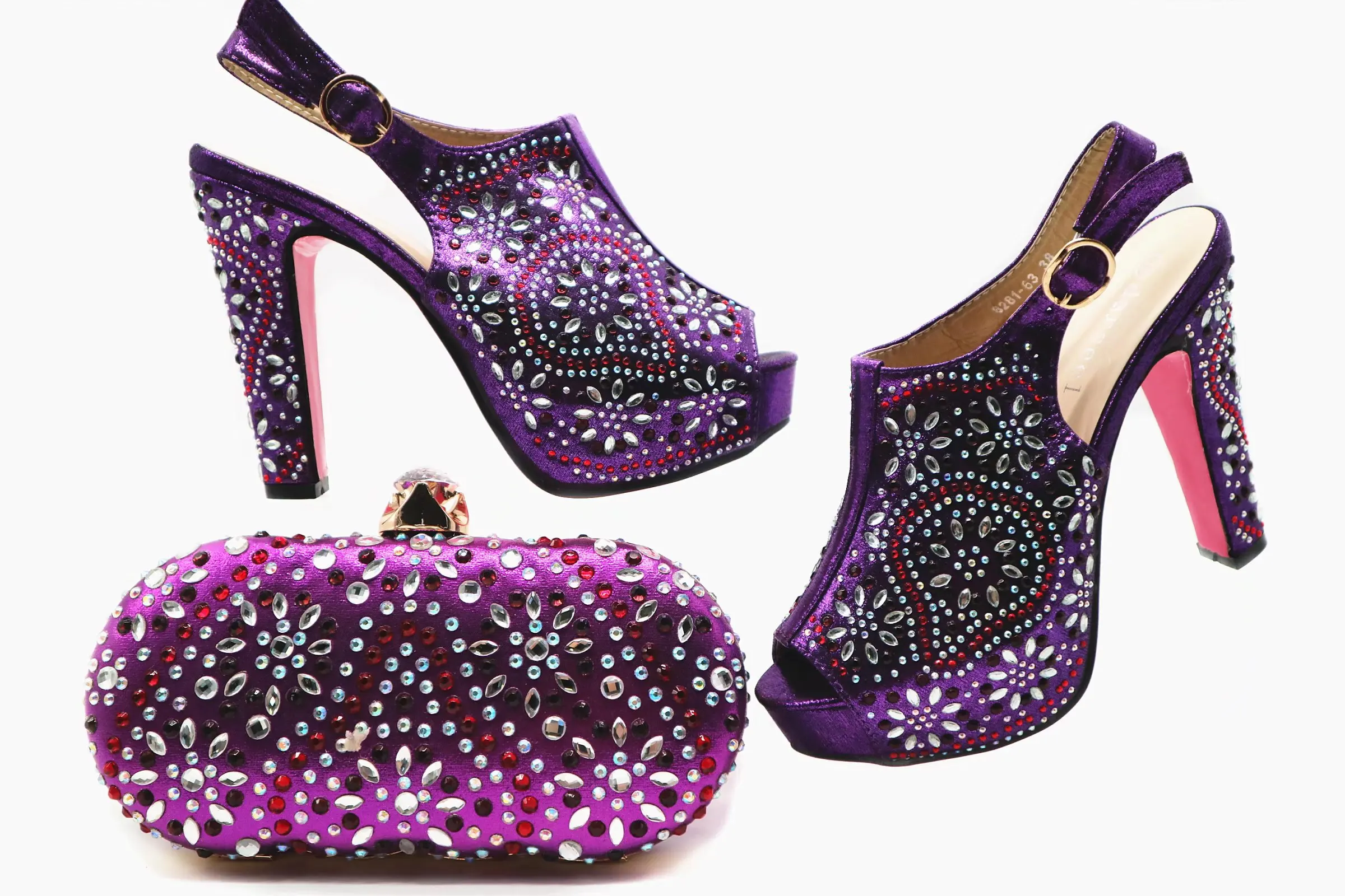 Doershow хорошая цена африканская Свадебная обувь Итальянская с подходящими сумками