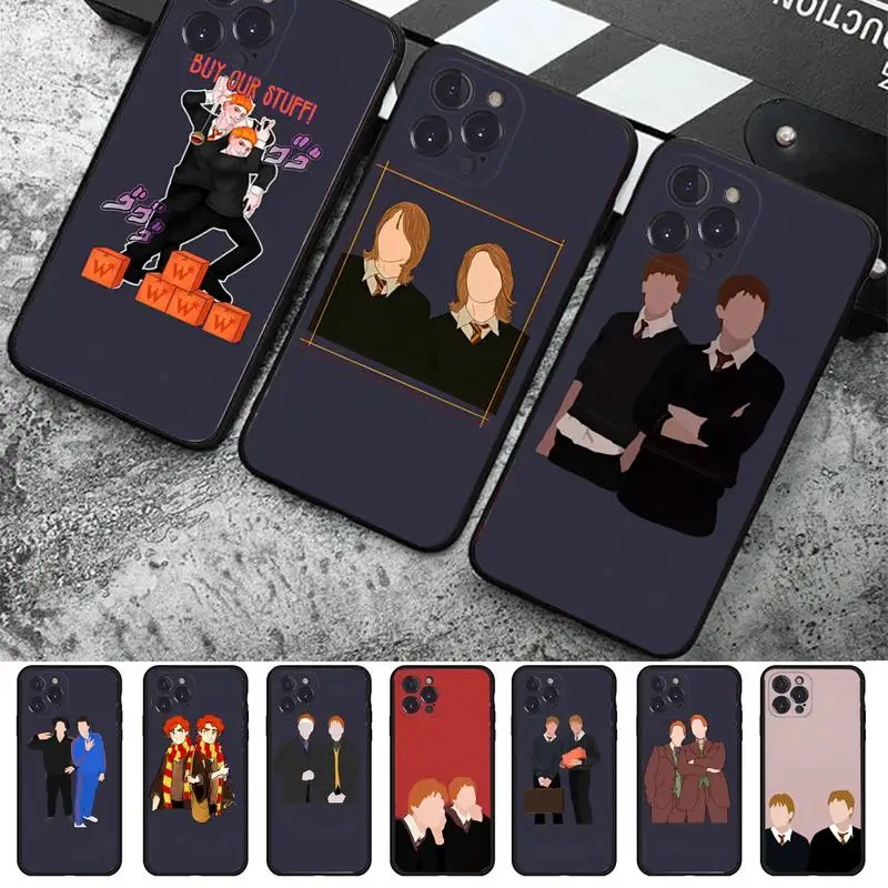 

Draco Malfoy Weasley Twins Phone Case For iPhone 14 11 12 13 Mini Pro XS Max Cover 6 7 8 Plus X XR SE 2020 Funda Shell