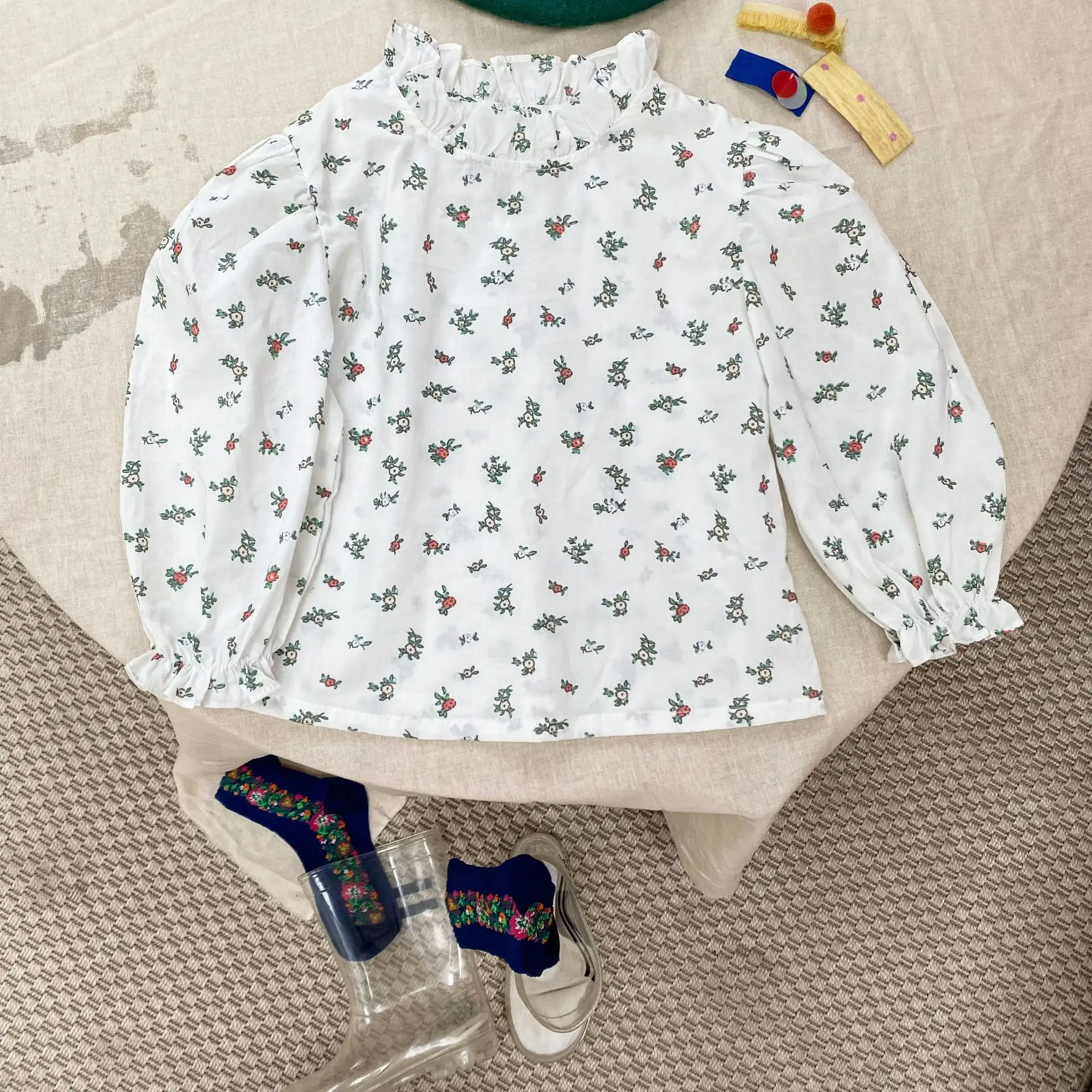 Рубашки для девочек новинка 2022 летняя корейская детская одежда Детская