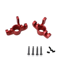 2pcs metal front steering knuckles block spindle for losi lasernut u4 4wd 110 rc car upgrade parts accessories