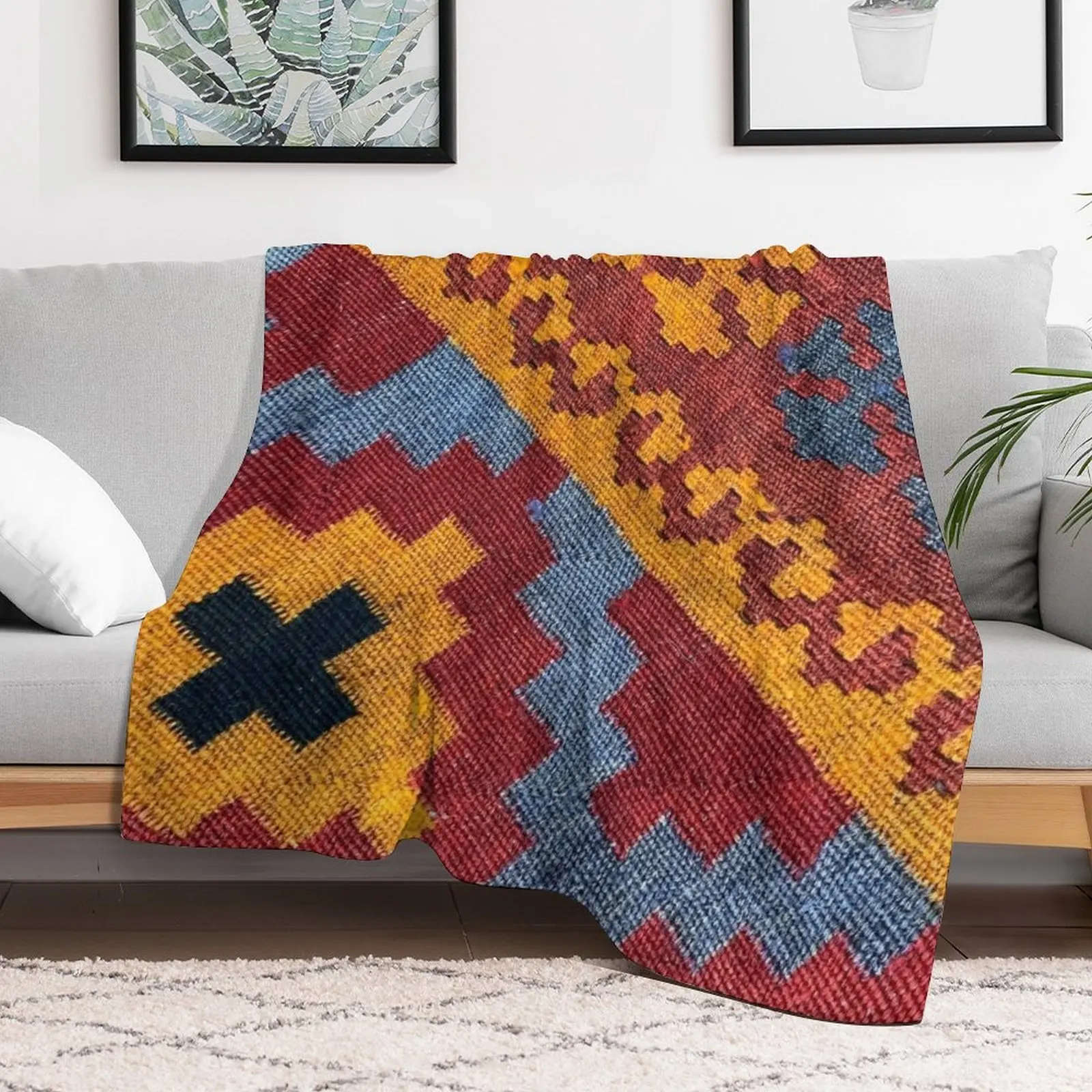 Винтажное декоративное одеяло Kilim плетение Navaho тканое ацтекское текстильное