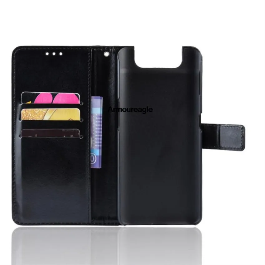 for samsung galaxy a80 case leather flip wallet phone guard on a 80 a805f a805 stand function card holder