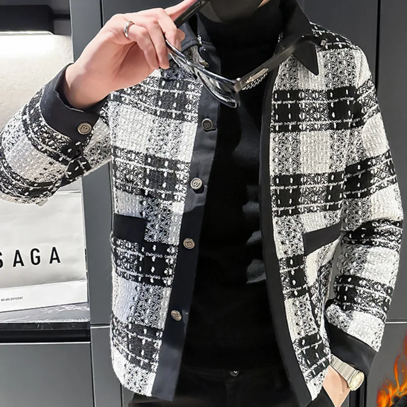 Социальная мужская куртка однобортная винтажная куртка-бомбер повседневная