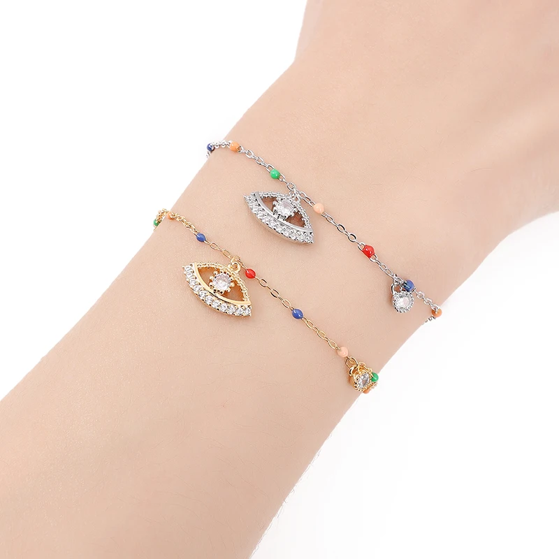 

Bracelet HADIYANA Fashion Cubic Zirconia Women's Wedding Bridal Charm Bracelet Boutique Jewelry SL3647 New Year Gift