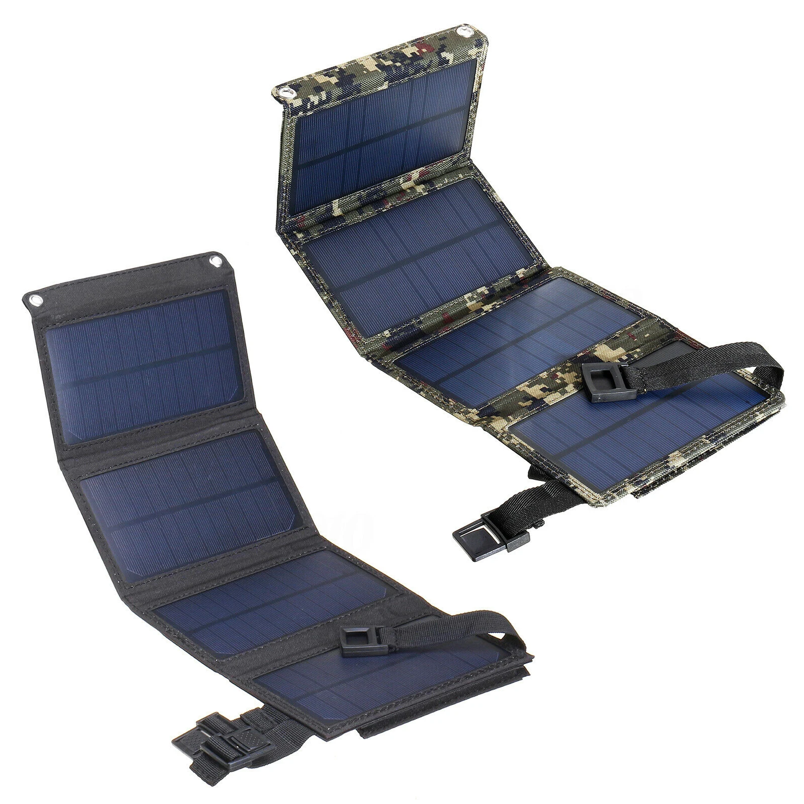 50W Foldable Solar Panel Kit 5V USB Solar Cell Bank Pack Waterproof Solar Plate for Outdoor Camping Mobile Phone Battery Charger