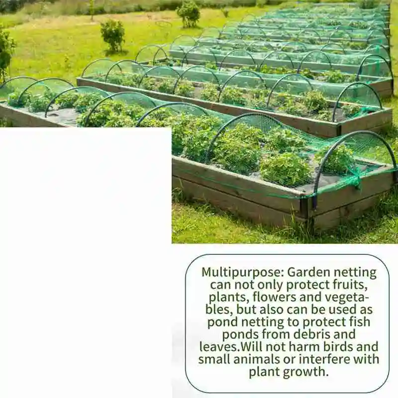 Садовая сетка защитная от птиц зеленая для садовых растений фруктовых деревьев с