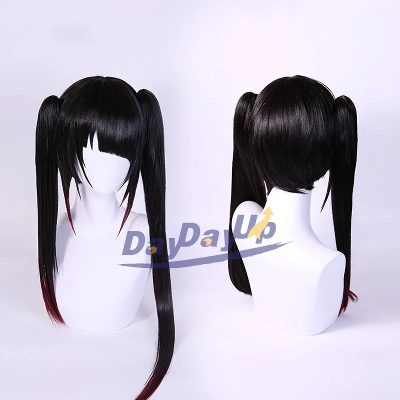 Косплей кошмар токисаки Куруми длинный черно-красный хвост асимметричная из