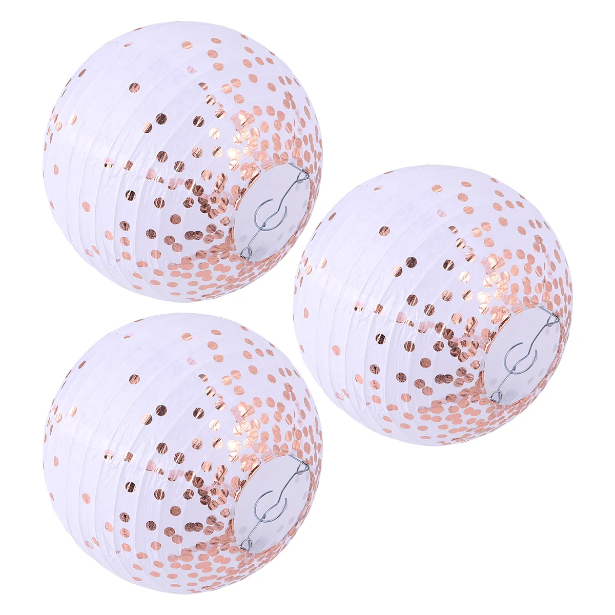 

3 Pcs Out Door Decor Round Handmade Lantern Chinese Paper Lanterns Hanging Decoration Outdoor Wedding Pendant Colored