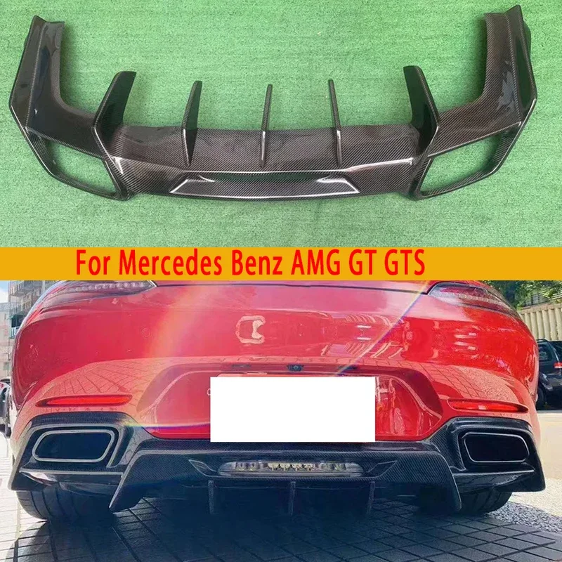 Для Mercedes Benz AMG GT GTS GTR 2015-2023 задняя губа из углеродного волокна автомобильный