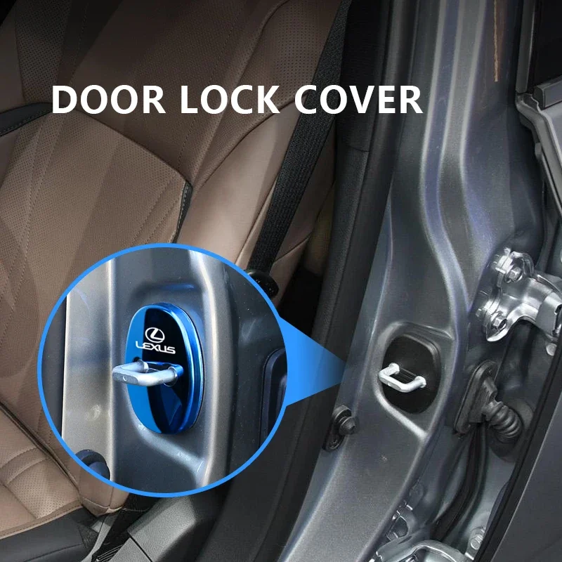 4 шт. металлический автомобильный Стайлинг дверной замок защитный чехол для Lexus F