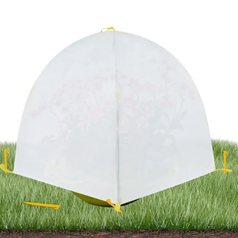 

Plant Covers Freeze Protection Winter Shrub Covers With Ground Nails Freeze Protection Frost Blanket For Plants Fruit Trees