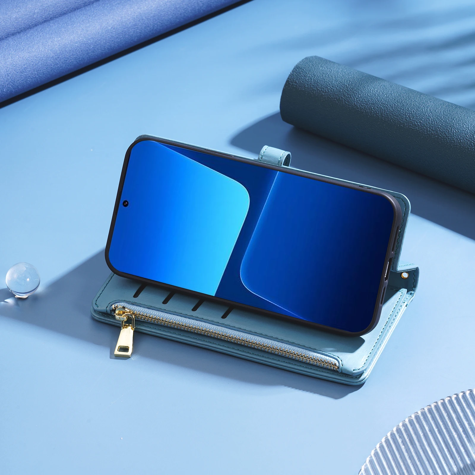 Кожаный флип-чехол с цветочным узором для Xiaomi Mi 15 PRO / Mi15 держатель карт чехол