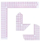 Пластиковая линейка для резки одежды, линейка для шитья, сделай сам, аксессуары для шитья, инструменты для пэчворка, линейка в форме буквы L