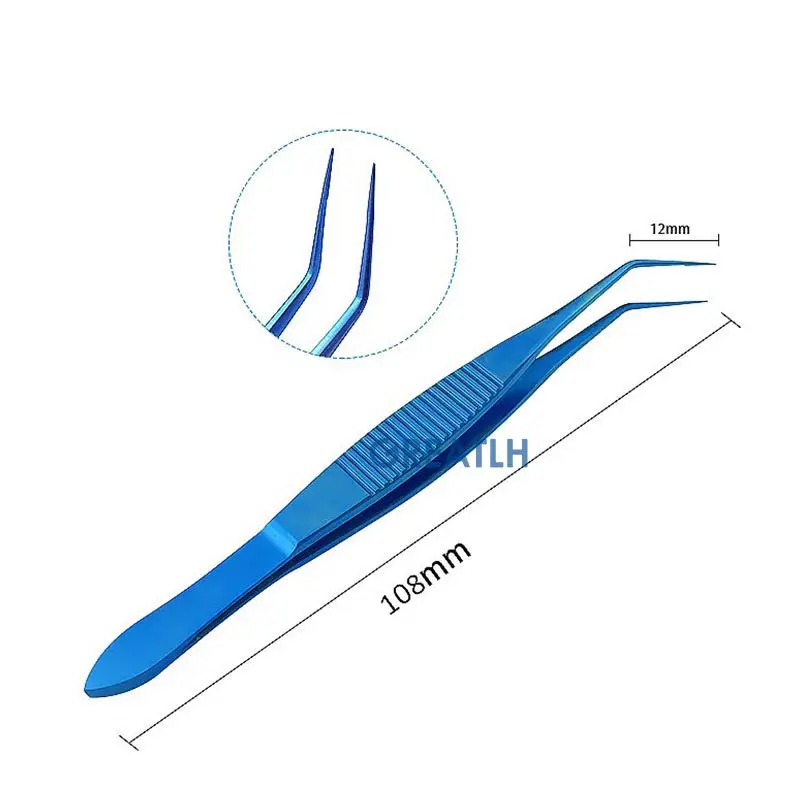 

Titanium Alloy Mcpherson Tying Forcep Ultrafine Ophthalmic Surgery Instrument 108/106mm