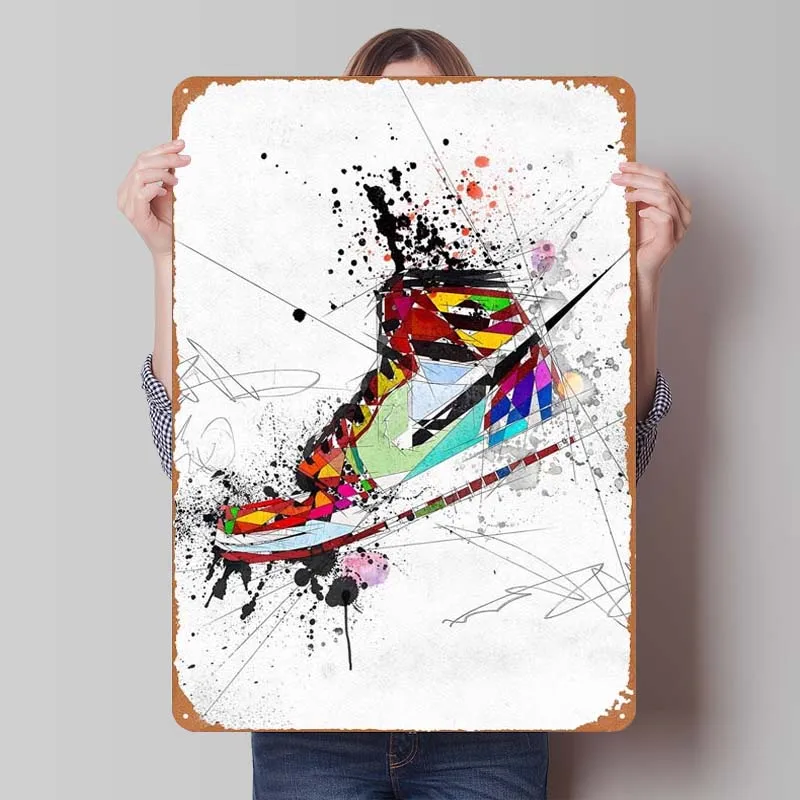 Жестяной знак Sneakerhead Hypebeast украшение для игровой комнаты винтажный металлический