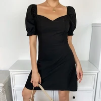 womens sexy low cut womens dress summer dress black dress butterfly sleeve