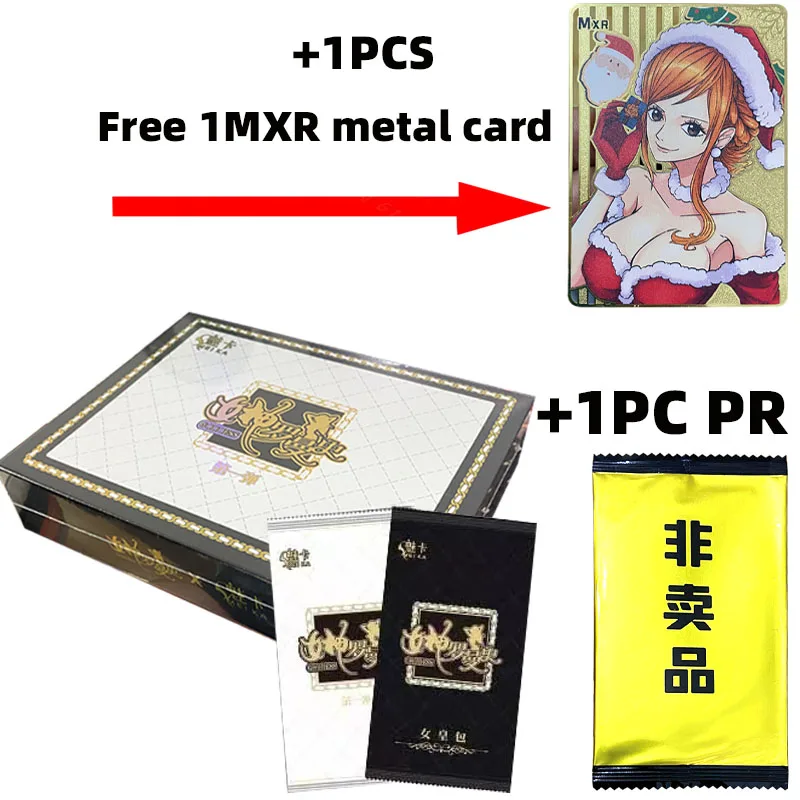 

Goddess Story Romance + 1 Metal Card Anime Collection Card Charm Card Big Hidden Limited Edition Card Thunder General Card