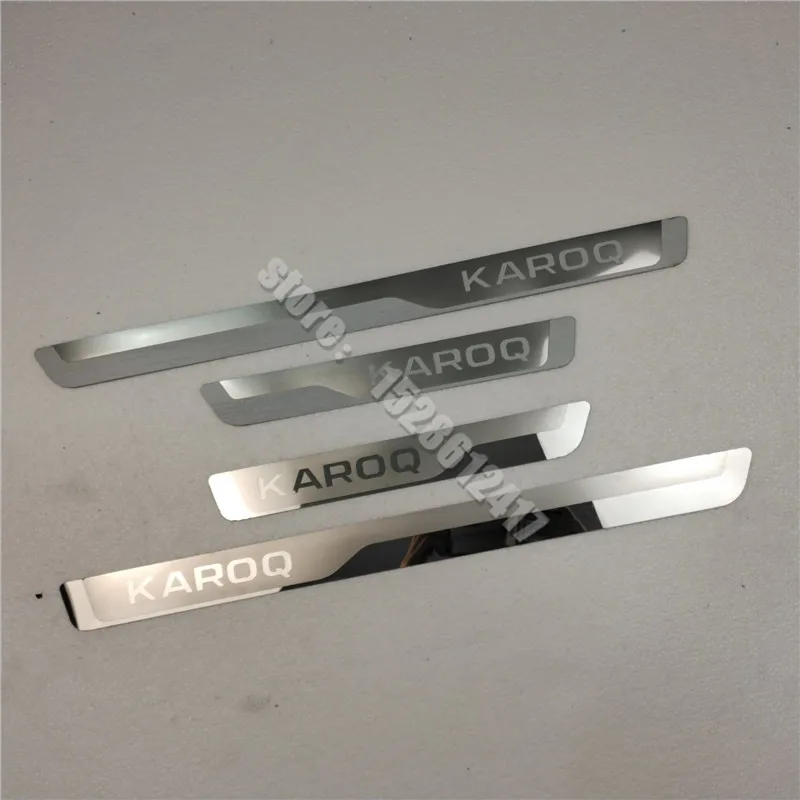 

for Skoda KAROQ 2017-2021 Car-styling Stainless Steel Scuff Plate/Door Sill Door Sill Scuff Plate Welcome Pedal H