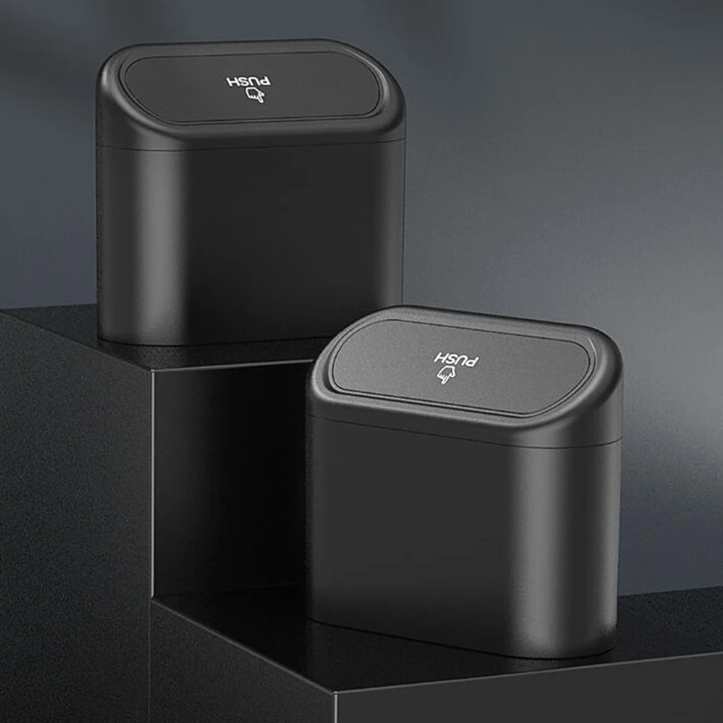 

Pressing Type Car Trash Bin Hanging Trash Can Dust Storage Box For Suzuki SWIFT Grand VITARA SX4 Jimny Auto Interior Accessories