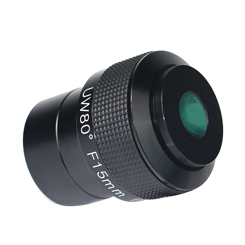 

Astronomical Telescope Accessory 2 Inch UW80 Degree F15mm Black and Good Quality Ultra Wide Angle Eyepiece