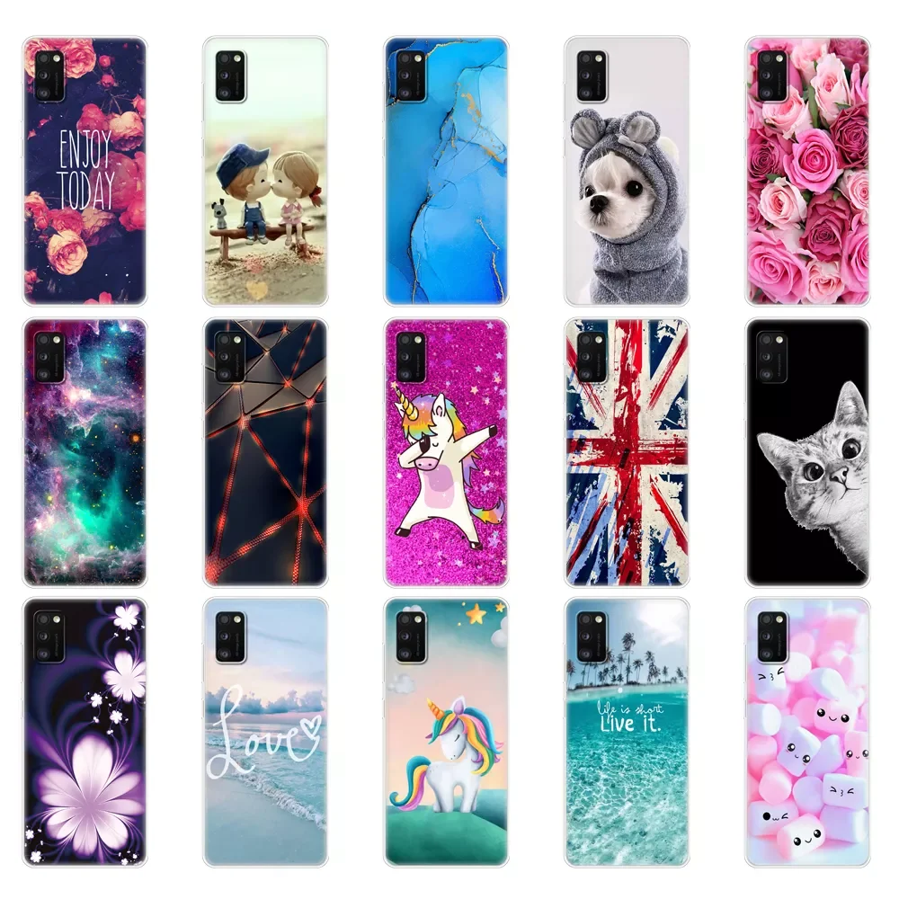 

For Samsung Galaxy A41 Case 6.1" Soft Silicon Phone Cover For Samsung A41 GalaxyA41 A 41 A415 SM-A415fzwmser Bumper