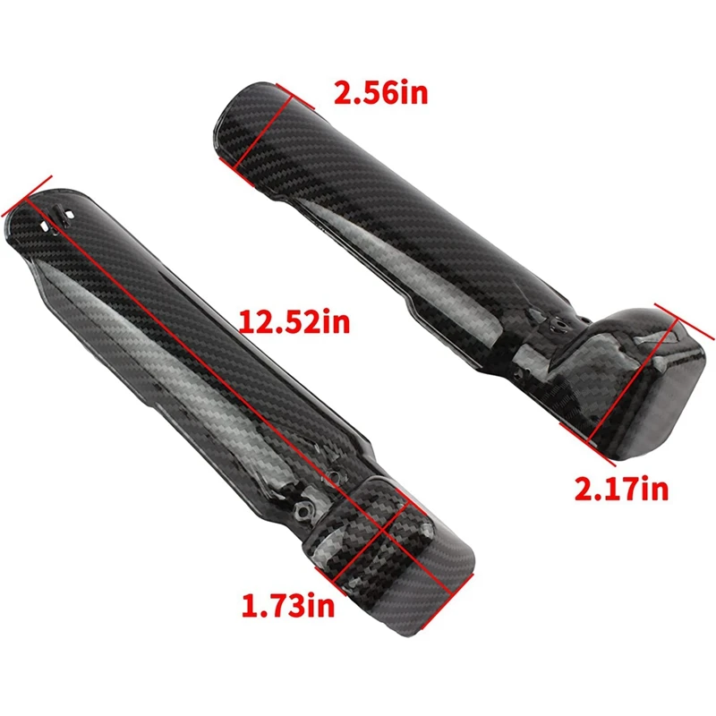 Front Fork Guards Cover Shock Protection For Sur Ron Surron Light Bee S/X X160/X260 Dirt Bike Carbon Fiber Pattern