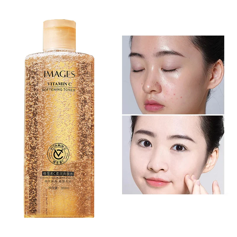 

Vitamin C Toner For Face Moisturizing Brighten Tonico Facial Anti Wrinkle Refreshing Acne Treatment Gold Tonic Skincare 300ml P