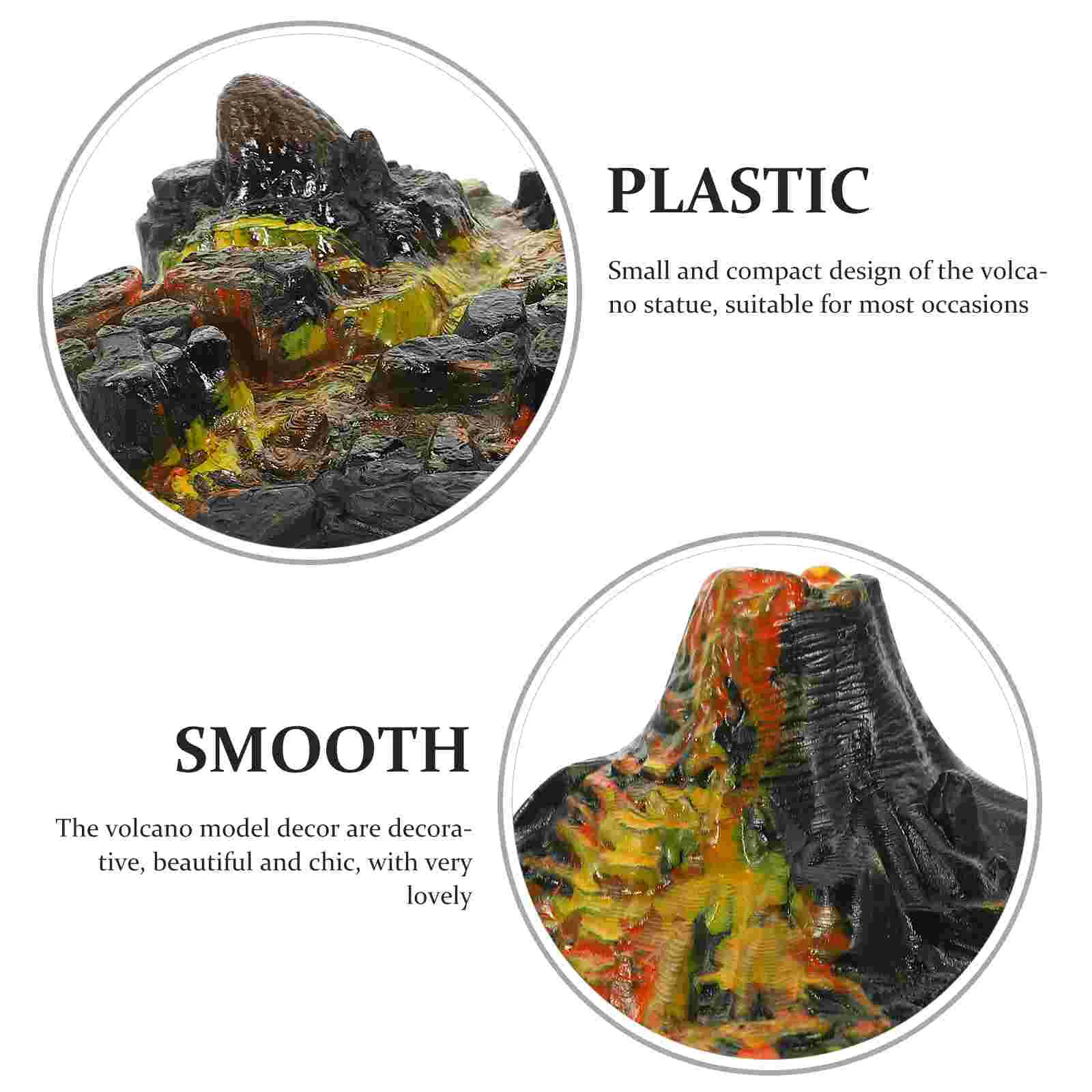 2 шт. имитация вулкана модели украшения игрушки для детей искусственные