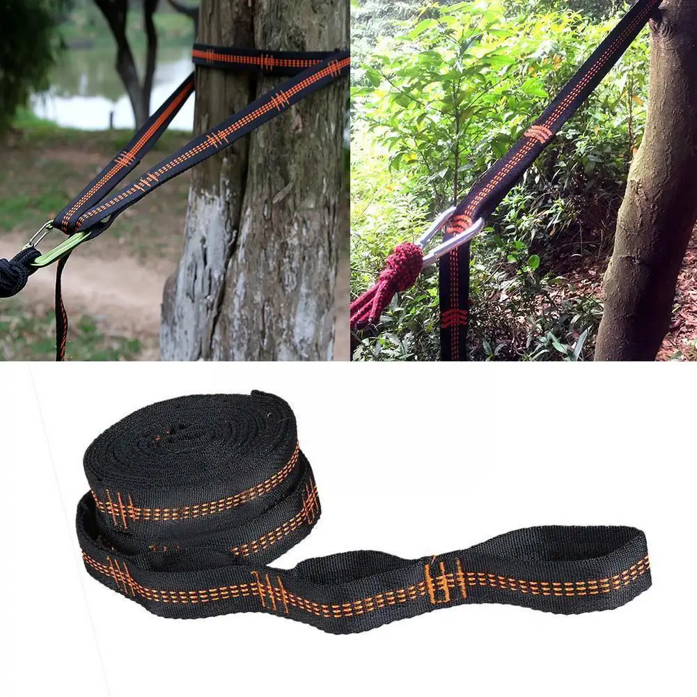 

Hammock Straps Special Reinforced Polyester Straps 5 Rings For High Load-bearing Black Outdoor Camping Hammock Straps Z7W4