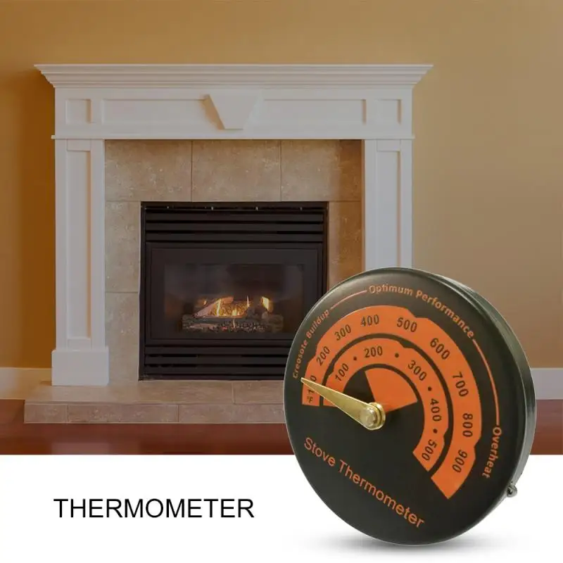 

New Magnetic Stove Thermometer Burner Fireplace Thermometer Household Fireplace Fan Oven Thermometer Home Fireplace Accessories