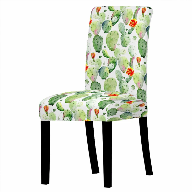 

Cartoon Cactus Print Removable Chair Cover High Back Anti-dirty Chair Protector Home Chairs for Bedroom Bean Bag Chair Egg Chair