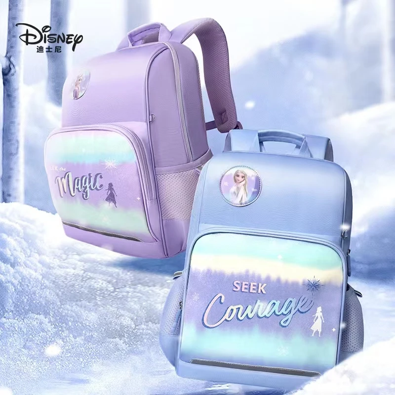 

Disney Frozen School Bags For Girls Elsa Anna Primary Student Shoulder Orthopedic Backpack Grade 1-3 Christmas Gifts Mochilars