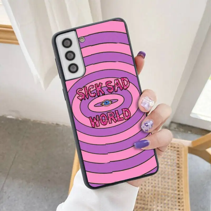 Силиконовый мягкий чехол Sick Sad World для Samsung Galaxy S21 Plus Ultra S20 FE M11 S8 S9 Plus S10 5G Lite 2020 на.