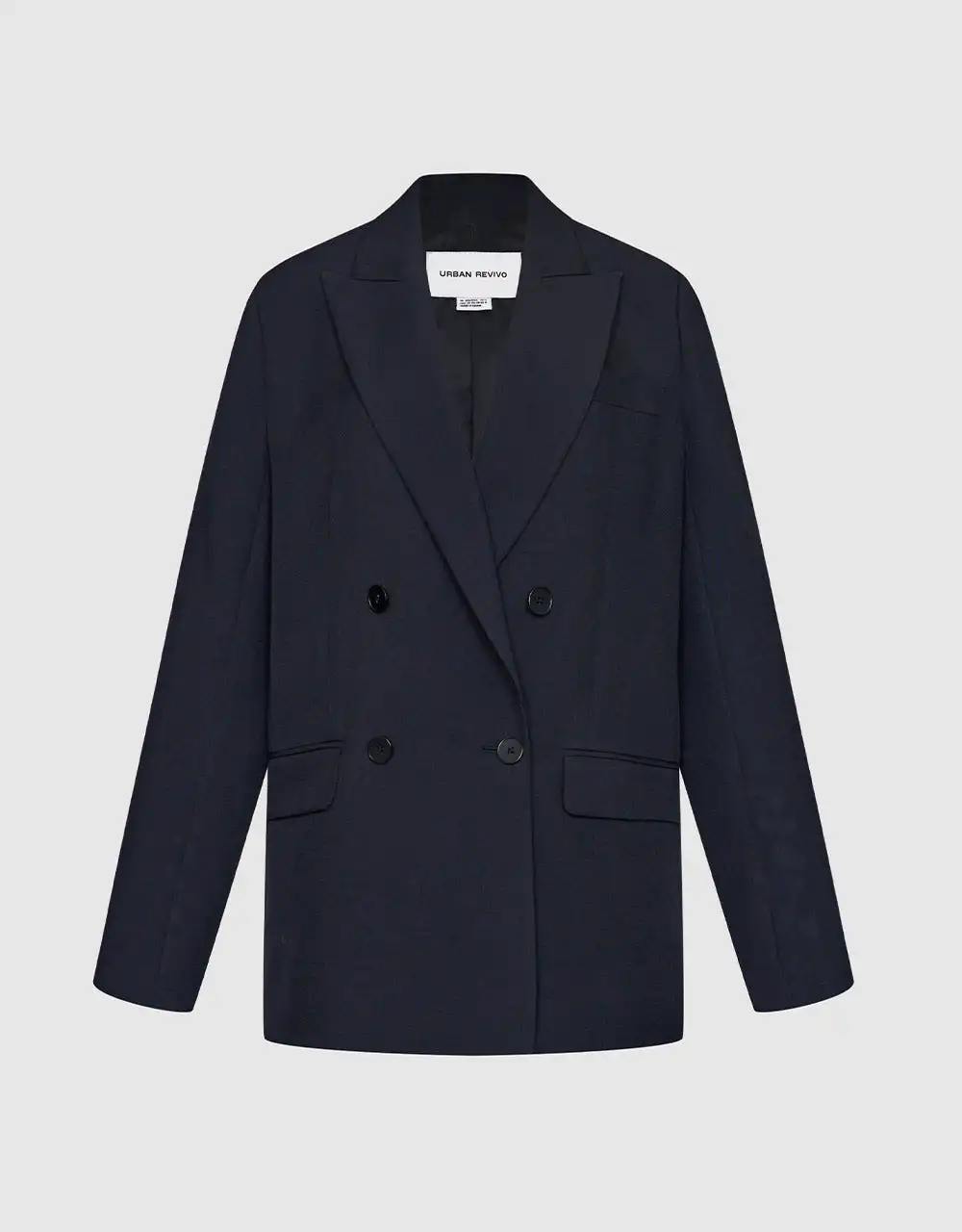 

Double Breasted Flap Pocket Blazer