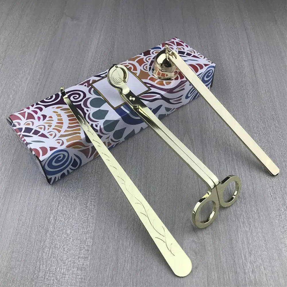 3 In 1 Candle Accessory Set Candle Wick Trimmer Wick Dipper Candle Snuffer Extinguisher Candle Care Kit For Candle Lover Gi C1D6