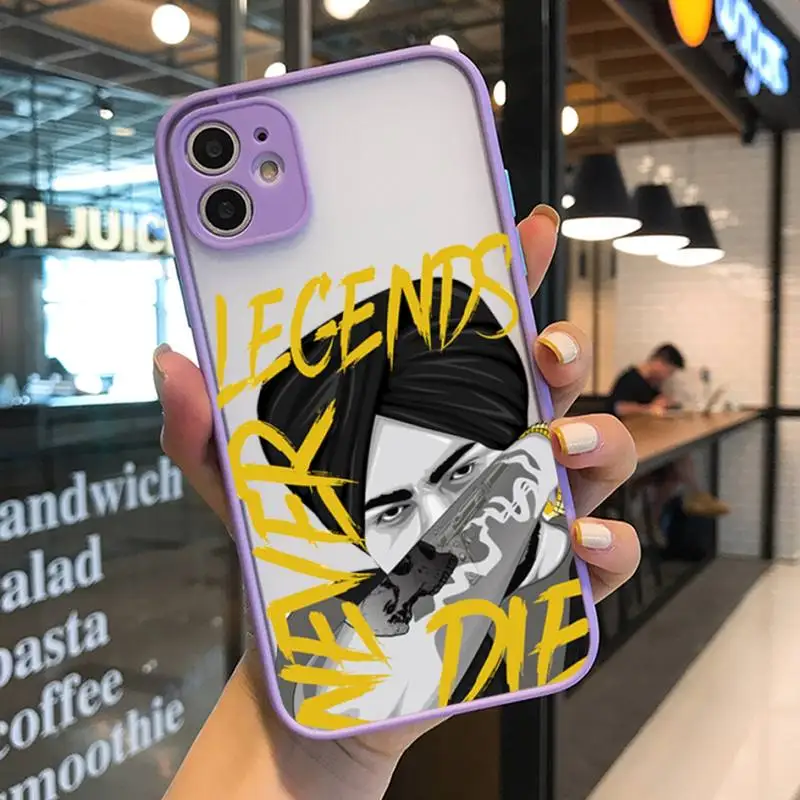 

YNDFCNB Sidhu moose wala Phone Case for iPhone X XR XS 7 8 Plus 11 12 13 pro MAX 13mini Translucent Matte Case