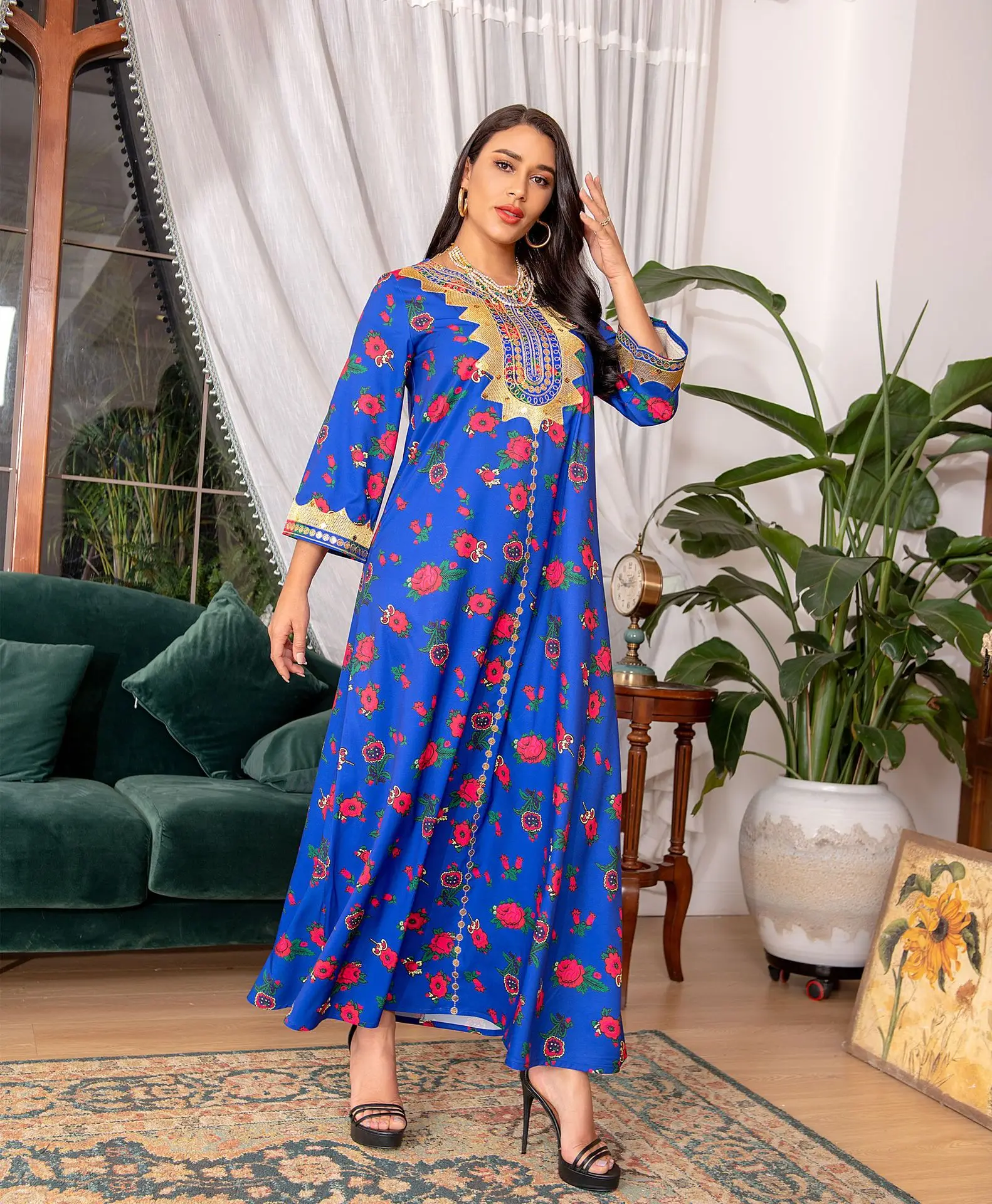 Eid Turkey Abayas for Women Dubai Abaya Mubarak Muslim Fashion Hijab Dress Islam Clothing Caftan Robe Musulmans Djellaba Femme