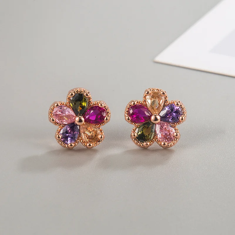 

Genuine 925 Sterling Silver Natural Crystal Earring for Females DIWENFU Aros Mujer Oreja Silver 925 Jewelry Stud Earring Girls