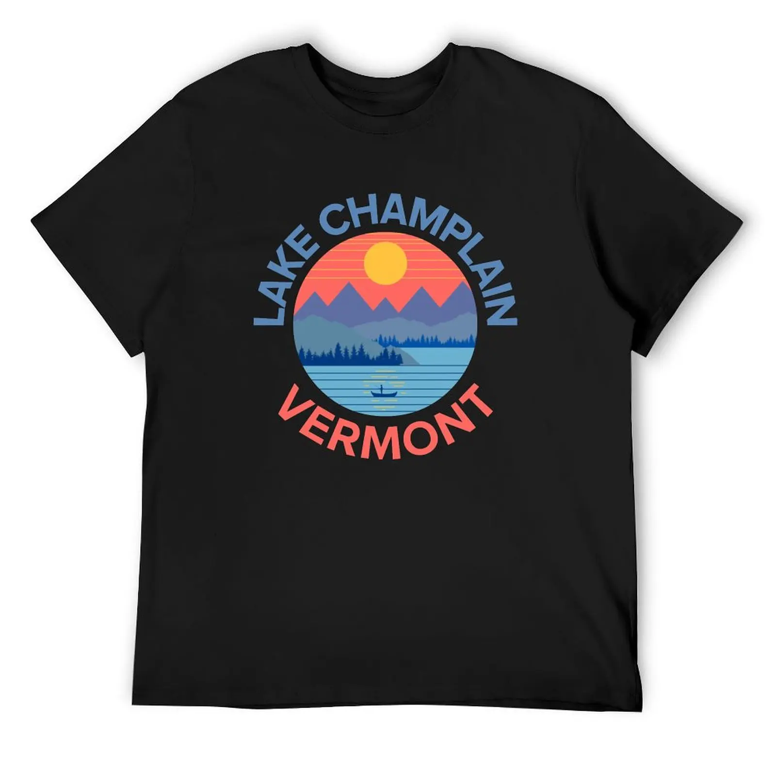 Футболка Lake Champlain Vermont винтажная одежда летние футболки для мужчин