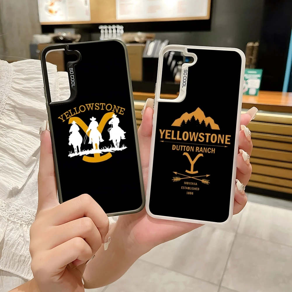 Чехол для телефона Yellowstone Цветной серебристый Модный чехол Samsung A 04 05 13 14 15 20 22 23 25 31