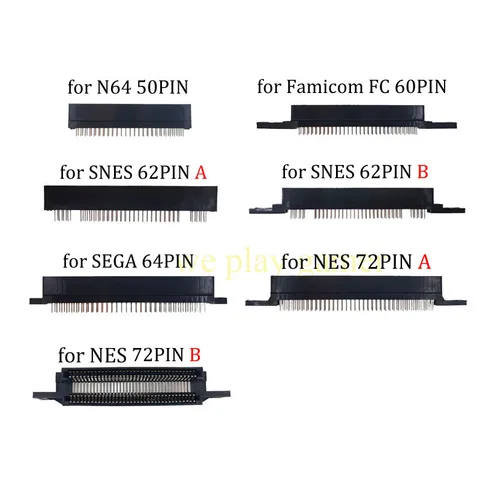 Разъемы для игровых карт E-house Wholesale  для SNES N64 NES SEGA FC