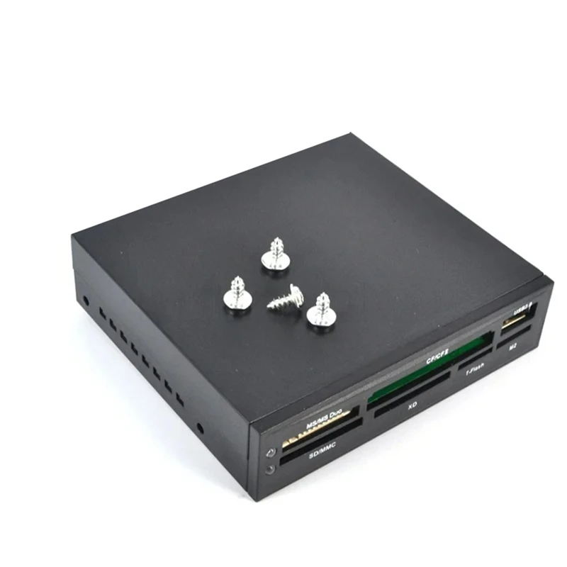 Фото Встроенный кард-ридер USB-хаб для ПК, адаптер для записи карт памяти TFlash, для 3,5-дюймовых жестких дисков HDD - AC17 №4