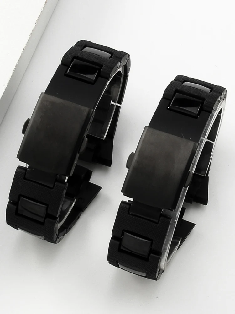 

For Casio Square Watch Modified Plastic Steel Watchbands DW-6900 9600 Dw5600 GW-M561 16mm Frosted Anti-Allergy Accessories