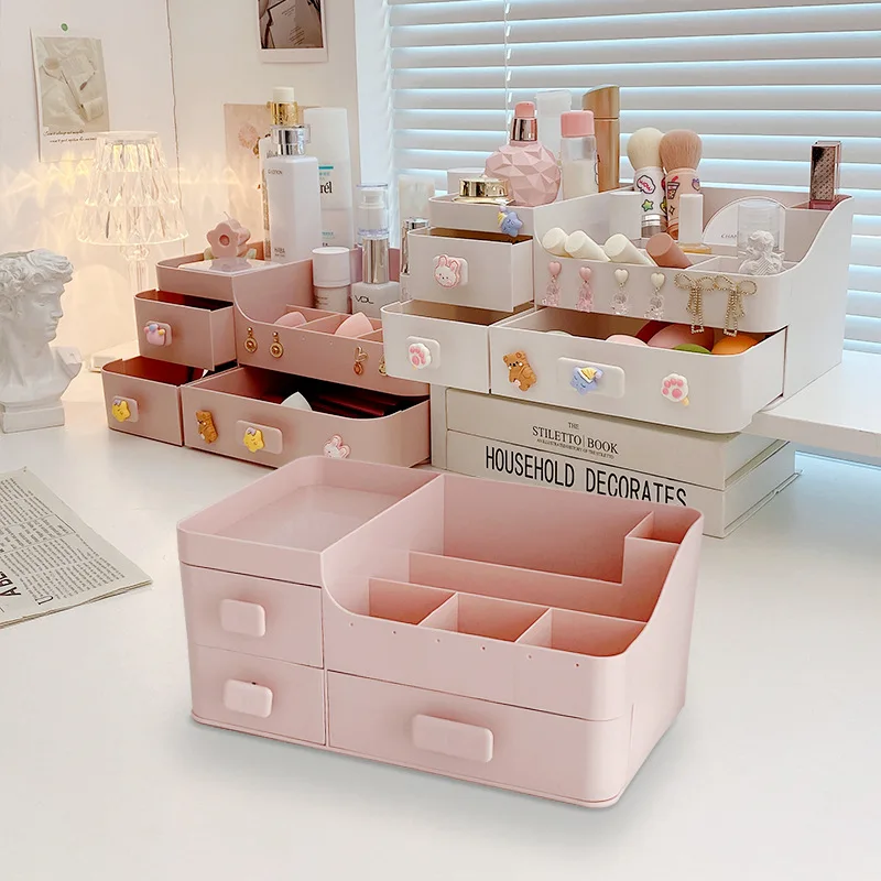 

Desktop Storage Box Drawer Type Compartmentalized Cosmetics Jewelry Storage Box Jewelry Box Home Organizer Jewelry Organizer