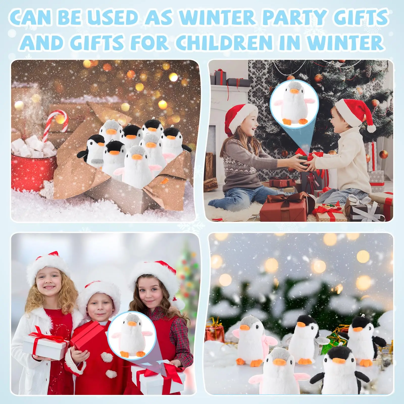 9-96 шт. мини-мягкие животные пингвин плюшевые подвесные игрушки-пингвины